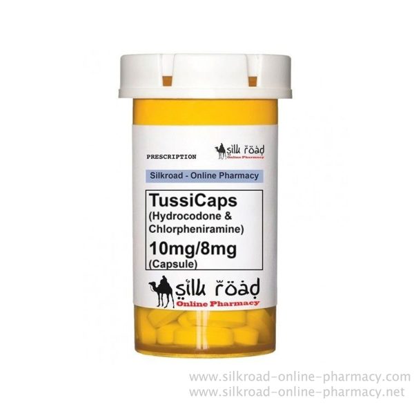 TussiCaps (Hydrocodone & Chlorpheniramine) 10/8mg capsule